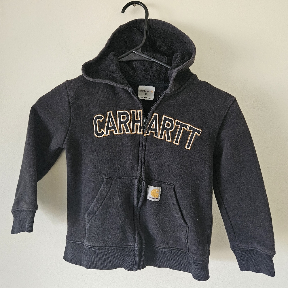 Boys Carhartt zip up hoodie